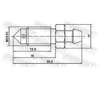 FEBEST Entlüfterschraube/-ventil, Bremssattel für SUZUKI LAND ROVER SUBARU VOLVO NISSAN RENAULT CITROËN/PEUGEOT CHERY MAZDA FORD TOYOTA MERCEDES-BENZ