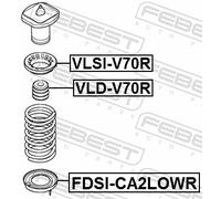 FEBEST (FDSI-CA2LOWR) Federteller hinten unten für FORD VOLVO