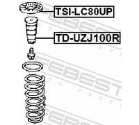 FEBEST Federteller hinten rechts links für TOYOTA TSI-LC80UP
