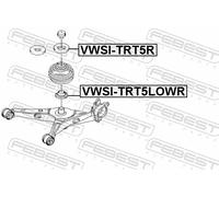 FEBEST Federteller VWSI-TRT5LOWR für TRANSPORTER T5 7HJ 7HB VW Bus 7EB 7EJ 7HM