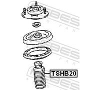 FEBEST Staubschutzsatz, Stoßdämpfer tshb20 Hinterachse für MERCEDES-BENZ BMW MAZDA NISSAN RENAULT SUBARU TOYOTA HYUNDAI