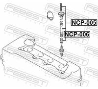 FEBEST Stecker Zündspule NCP-006 für NISSAN PRIMERA P12 Hatchback Traveller WP12