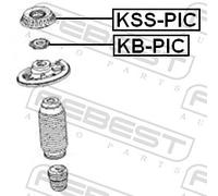 FEBEST Wälzlager, Federbeinstützlager vorne rechts links für HYUNDAI KB-PIC