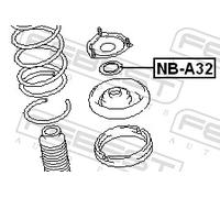 Febest Wälzlager Federbeinstützlager NB-A32 Vorderachse für Nissan Pathfinder Maxima R50 A32
