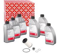 FEBI Teilesatz, Ölwechsel-Automatikgetriebe + TECPO DSG Getriebeöl-Befüllschlauch