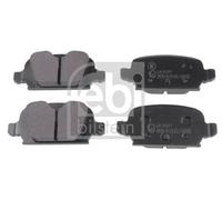 Bremsbelagsatz, Scheibenbremse | Febi Bilstein, Breite: 43,9 mm, Farbe: schwarz, Gewicht: 0,75 kg