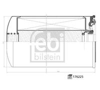 FEBI BILSTEIN Kraftstofffilter 176225 – Universal 136 mm für MTU