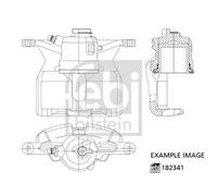 FEBI BILSTEIN Bremssattel 182341 für AUDI SEAT SKODA VW, Vorderachse rechts