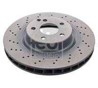 2x FEBI BILSTEIN Bremsscheibe 37725