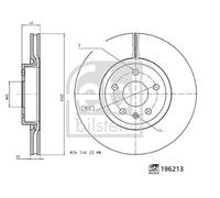 Febi Bilstein Bremsscheibe [Hersteller-Nr. 196213] für Mg