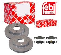 FEBI BILSTEIN Bremsscheiben belüftet vorne + Bremsbeläge für Ford Puma Fiesta