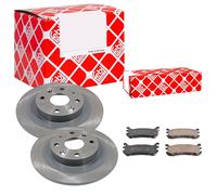 FEBI BILSTEIN Bremsscheiben Voll hinten + Bremsbeläge für Mazda MX-5 II NB NA
