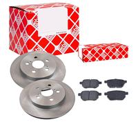 FEBI BILSTEIN Bremsscheiben Voll hinten + Bremsbeläge für Toyota Prius Lexus CT