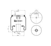 FEBI BILSTEIN Federbalg, Luftfederung 39381 für VOLVO, Hinterachse links