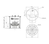 FEBI BILSTEIN 102809 - Federbalg, Luftfederung