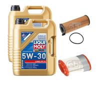 FEBI BILSTEIN Inspektionspaket 10L Liqui Moly 5W30 Longlife3 für Audi A8 4E_
