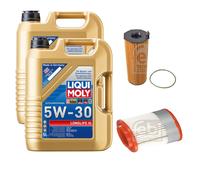 FEBI BILSTEIN Inspektionspaket 10L Liqui Moly 5W30 Longlife3 für Audi A8 4E_