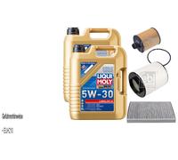 FEBI BILSTEIN Inspektionspaket 10L Liqui Moly 5W30 Longlife3 für Audi A8 4N2