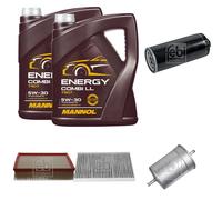 FEBI BILSTEIN Inspektionspaket 10L MANNOL Energy Combi LL 5W-30 für Audi A6