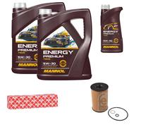 FEBI BILSTEIN Inspektionspaket 11L MANNOL Energy Premium 5W-30 für BMW 5er G30