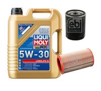 FEBI BILSTEIN Inspektionspaket 5L Liqui Moly 5W30 Longlife3 für Lancia Lybra