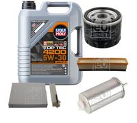 FEBI BILSTEIN Inspektionspaket 5L Liqui Moly Top Tec 4200 5W-30 für Dacia
