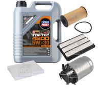 FEBI BILSTEIN Inspektionspaket 5L Liqui Moly Top Tec 4200 5W-30 für Nissan