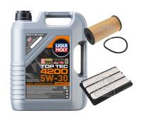 FEBI BILSTEIN Inspektionspaket 5L Liqui Moly Top Tec 4200 5W-30 für Nissan