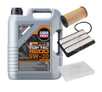 FEBI BILSTEIN Inspektionspaket 5L Liqui Moly Top Tec 4200 5W-30 für Nissan