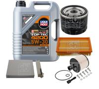 FEBI BILSTEIN Inspektionspaket 5L Liqui Moly Top Tec 4200 5W-30 für Nissan