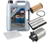 FEBI BILSTEIN Inspektionspaket 5L Liqui Moly Top Tec 4600 5W-30 für Nissan