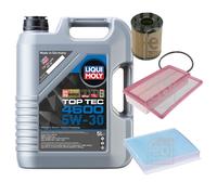 FEBI BILSTEIN Inspektionspaket 5L Liqui Moly Top Tec 4600 5W-30 für Opel Combo