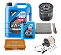 FEBI BILSTEIN Inspektionspaket 6L LIQUI MOLY 5W-30 Longtime High Tech für Nissan