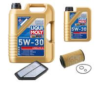 FEBI BILSTEIN Inspektionspaket 6L Liqui Moly 5W30 Longlife3 für Honda CR-V III