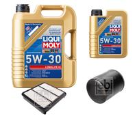 FEBI BILSTEIN Inspektionspaket 6L Liqui Moly 5W30 Longlife3 für Mitsubishi L