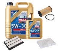 FEBI BILSTEIN Inspektionspaket 6L Liqui Moly 5W30 Longlife3 für Nissan Qashqai