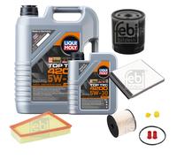 FEBI BILSTEIN Inspektionspaket 6L Liqui Moly Top Tec 4200 5W-30 für Citroën