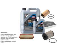 FEBI BILSTEIN Inspektionspaket 6L Liqui Moly Top Tec 4600 5W-30 für Audi A3 8P1
