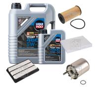 FEBI BILSTEIN Inspektionspaket 6L Liqui Moly Top Tec 4600 5W-30 für Nissan