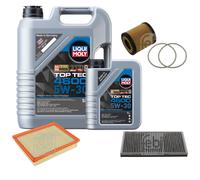 FEBI BILSTEIN Inspektionspaket 6L Liqui Moly Top Tec 4600 5W-30 für Saab 9-3