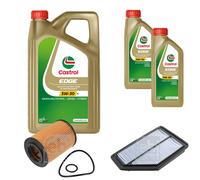 FEBI BILSTEIN Inspektionspaket 7L CASTROL EDGE 5W-30 M für Honda CR-V III RE