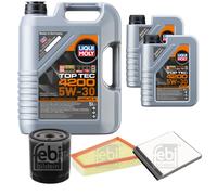 FEBI BILSTEIN Inspektionspaket 7L Liqui Moly Top Tec 4200 5W-30 für Citroën