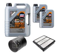 FEBI BILSTEIN Inspektionspaket 7L Liqui Moly Top Tec 4200 5W-30 für Mitsubishi