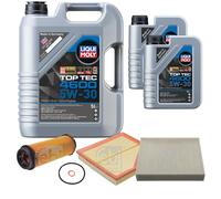FEBI BILSTEIN Inspektionspaket 7L Liqui Moly Top Tec 4600 5W-30 für BMW 4 Gran