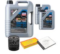 FEBI BILSTEIN Inspektionspaket 7L Liqui Moly Top Tec 4600 5W-30 für Citroën