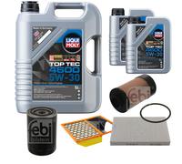 FEBI BILSTEIN Inspektionspaket 7L Liqui Moly Top Tec 4600 5W-30 für Iveco Daily