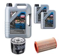 FEBI BILSTEIN Inspektionspaket 7L Liqui Moly Top Tec 4600 5W-30 für Lancia
