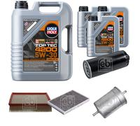 FEBI BILSTEIN Inspektionspaket 8L Liqui Moly Top Tec 4200 5W-30 für Audi A6