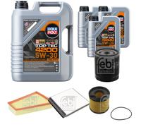 FEBI BILSTEIN Inspektionspaket 8L Liqui Moly Top Tec 4200 5W-30 für Citroën