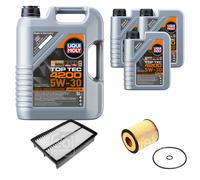 FEBI BILSTEIN Inspektionspaket 8L Liqui Moly Top Tec 4200 5W-30 für Mazda 5
